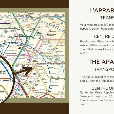 Appart 4Pers#1 Bedroom#Republique#Paris 3 Екстер'єр фото